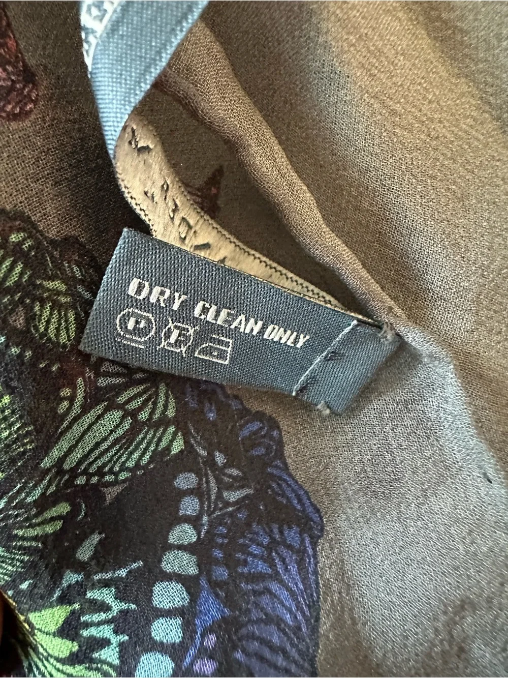 Alexander McQueen Butterfly Skull 100% Silk Scarf Grey Multicolor